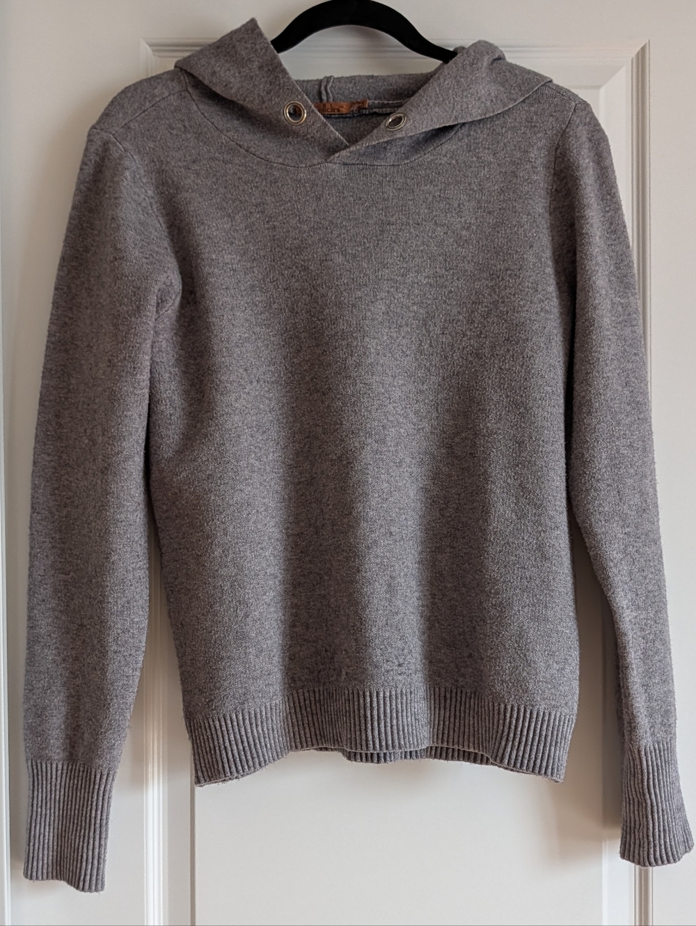 Belldini Gray Hooded Knit Sweater